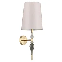 Бра Homi 5040/1W Odeon Light бежевый 1 лампа, основание античное бронза в стиле современный 