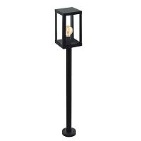Парковый светильник ALAMONTE 1 94833 Eglo уличный IP44 чёрный 1 лампа, плафон прозрачный в стиле современный E27
