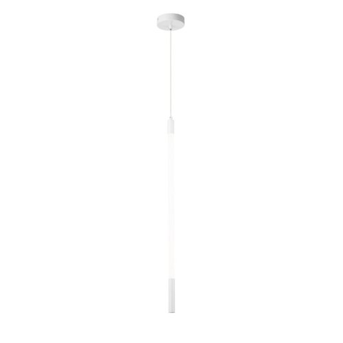 Светильник подвесной LED Filato V000054L Indigo белый 1 лампа, основание белое в стиле минимализм хай-тек трубочки