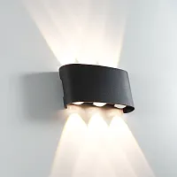 Настенный светильник LED Bosto A3122AL-6BK Arte Lamp уличный IP65 чёрный 6 ламп, плафон чёрный в стиле модерн хай-тек LED