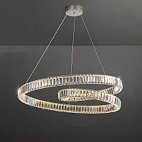 Люстра подвесная BERTOLDA S D80 Chrome 219989-23 ImperiumLoft прозрачная на 1 лампу, основание хром в стиле современный 