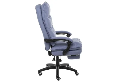 Компьютерное кресло Lody 1 серое / черное 11479 Woodville, чёрный серый/ткань, ножки/металл/хром, размеры - *1230***600*680 фото 3