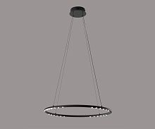 Светильник подвесной LED с пультом Магни 08557-60,19 Kink Light чёрный на 1 лампу, основание чёрное в стиле современный минимализм хай-тек кольца с пультом Светильник подвесной LED с пультом Магни 08557-60,19 Kink Light чёрный на 1 лампу, основание чёрное в стиле современный минимализм хай-тек кольца с пультом