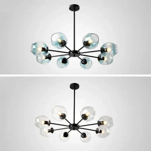 Люстра на штанге MARINE D85 Black/Transparent 193750-26 ImperiumLoft прозрачная на 8 ламп, основание чёрное в стиле современный фото 11 Люстра на штанге MARINE D85 Black/Transparent 193750-26 ImperiumLoft прозрачная на 8 ламп, основание чёрное в стиле современный фото 11