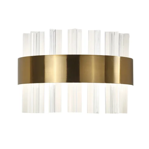 Бра LED Placerat 4012-1W Favourite прозрачный на 1 лампа, основание золотое в стиле современный 