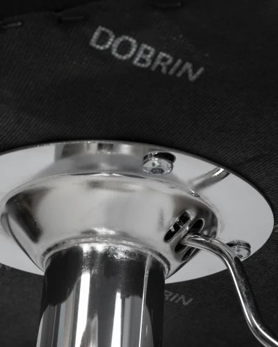 Стул барный 5022-LM BARNY, цвет сиденья черный велюр (MJ9-101), цвет основания хромированная сталь Dobrin, чёрный/велюр, ножки/металл/хром, размеры - 890*1100***460*540 фото 2