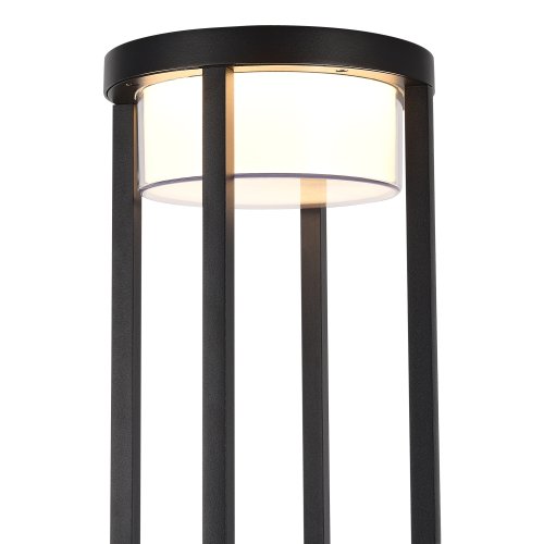 Парковый светильник ЛЕД Покко SL9536.415.32 ST-Luce уличный IP65 чёрный на 1 лампу, плафон чёрный в стиле хай-тек современный ЛЕД фото 3