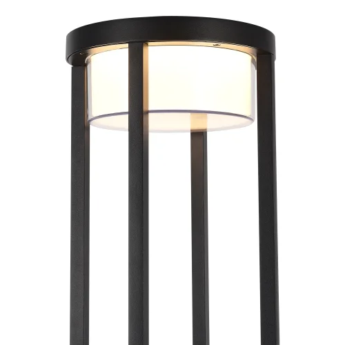 Парковый светильник ЛЕД Покко SL9536.415.32 ST-Luce уличный IP65 чёрный на 1 лампу, плафон чёрный в стиле хай-тек современный ЛЕД фото 3