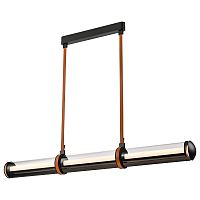 Светильник подвесной LED Kory WE443.15.023 Wertmark прозрачный на 1 лампу, основание чёрное в стиле современный линейный Светильник подвесной LED Kory WE443.15.023 Wertmark прозрачный на 1 лампу, основание чёрное в стиле современный линейный