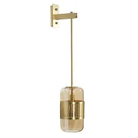 Бра Hudson 10097W LOFT IT янтарный 1 лампа, основание золотое в стиле современный 