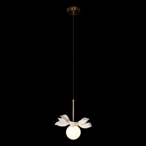 Светильник подвесной Monro 10213/B White LOFT IT белый 1 лампа, основание золотое в стиле современный  фото 2