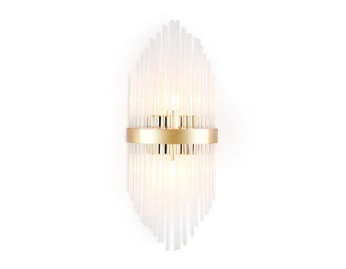 Бра Traditional TR5372 Ambrella light прозрачный на 2 лампы, основание золотое в стиле классический 