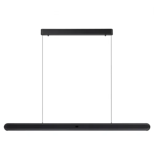 Светильник подвесной LED DIMM с датчиком движения Satrion 6641/40L Odeon Light чёрный на 1 лампу, основание чёрное в стиле хай-тек линейный