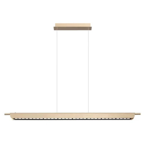 Светильник подвесной LED Punto 7018/40LA Odeon Light бронзовый на 1 лампу, основание бронзовое в стиле минимализм хай-тек линейный