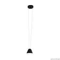 Светильник подвесной Palbieta 99033 Eglo чёрный 1 лампа, основание чёрное в стиле современный 