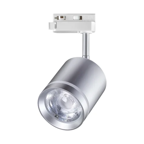 Трековый светильник однофазный LED Arum 358803 Novotech серебряный для шинопроводов серии Arum фото 3