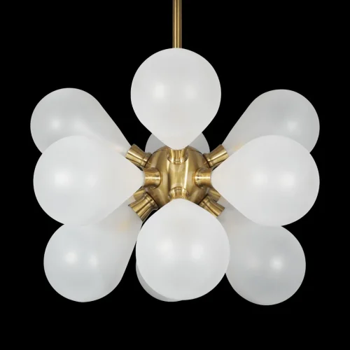 Люстра подвесная Miracle 10130/12 White LOFT IT белая на 18 ламп, основание золотое в стиле современный молекула шар фото 4