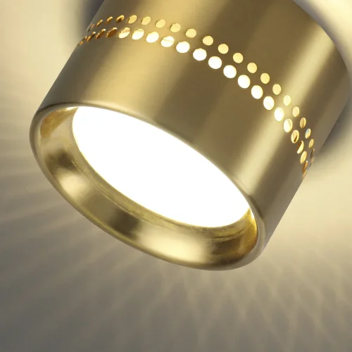 Светильник накладной Real 6607/1C Odeon Light золотой 1 лампа, основание золотое в стиле хай-тек отражённый свет фото 4