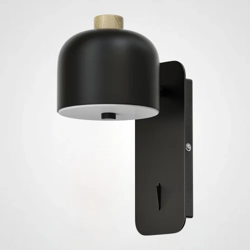 Настенный светильник STILLE Черный 178473-26 ImperiumLoft чёрный на 1 лампа, основание чёрное в стиле современный лофт 