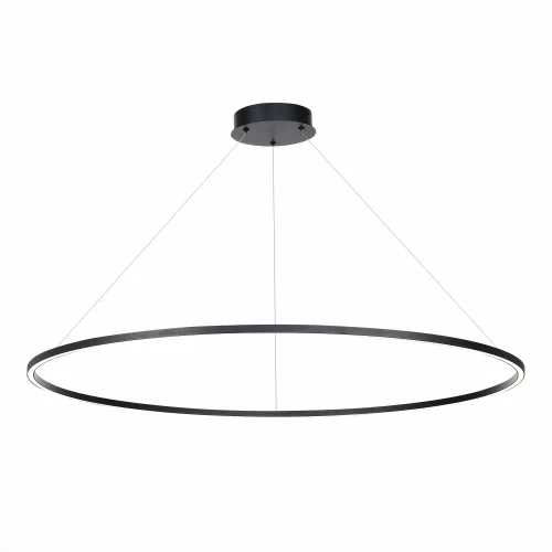 Светильник подвесной LED St605 Down ST605.443.57 ST-Luce чёрный 1 лампа, основание чёрное в стиле хай-тек кольца