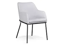 Кресло Охаши серый / черный глянец 610744 Woodville, серый/велюр, ножки/металл/чёрный, размеры - ****480*460мм Кресло Охаши серый / черный глянец 610744 Woodville, серый/велюр, ножки/металл/чёрный, размеры - ****480*460мм