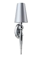 Бра PER AP1 CHROME/SILVER Crystal Lux серебряный 1 лампа, основание серебряное в стиле классика 