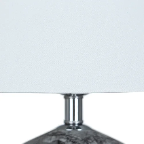 Настольная лампа Sarin A4061LT-1CC Arte Lamp белая на 1 лампу, основание серое хром керамика металл в стиле классический фото 3