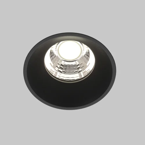 Светильник точечный LED Round DL058-7W4K-TRS-B Maytoni чёрный 1 лампа, основание  в стиле современный для затирки фото 4
