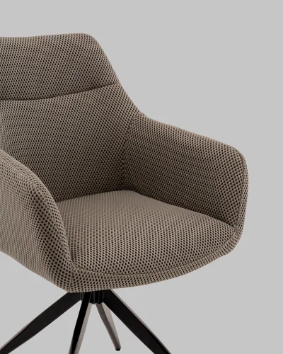 Стул обеденный Enid, серо-зеленый, ткань Sonic УТ000040781 Stool Group, зелёный/текстиль, ножки/металл/чёрный, размеры - *860**** фото 8
