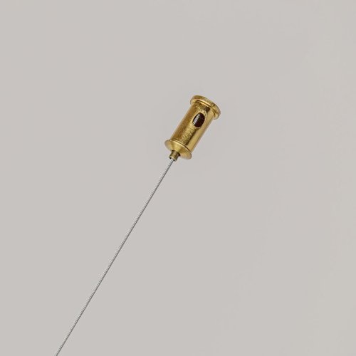 Светильник подвесной LED Firmato 4061-1P F-promo белый 1 лампа, основание золотое в стиле модерн линейный фото 4