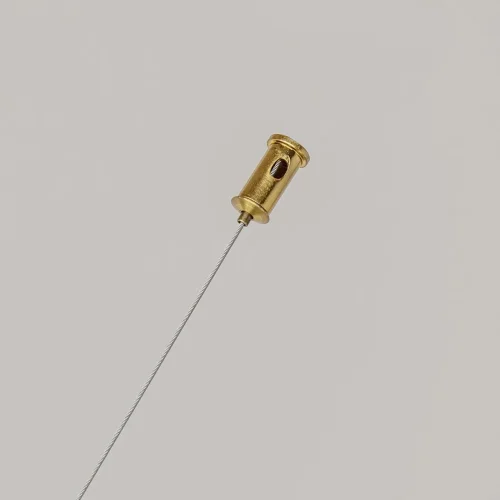 Светильник подвесной LED Firmato 4061-1P F-promo белый 1 лампа, основание золотое в стиле современный линейный фото 4