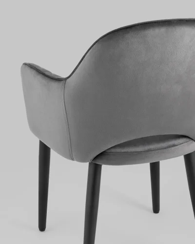 Стул Венера диамант NEW, велюр серый NP (набор 2 шт) УТ000038675 Stool Group, серый/велюр, ножки/металл/, размеры - ***** фото 6