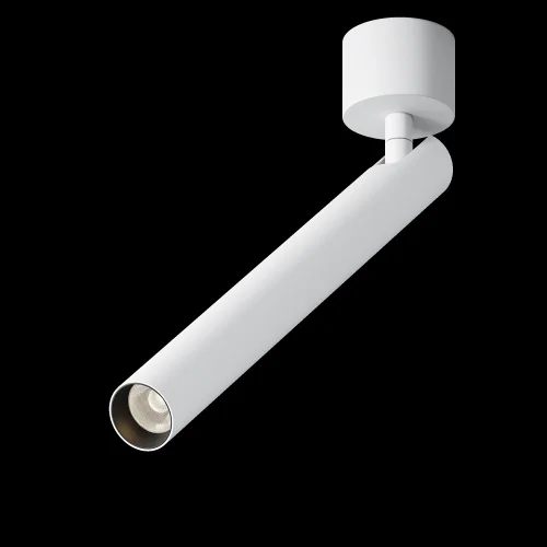 Светильник накладной LED Focus T C141CL-L300-6W3K-W Maytoni белый на 1 лампу, основание белое в стиле современный хай-тек трубочки фото 12