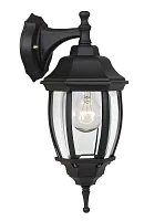 Светильник настенный TIRENO 11833/01/30 Lucide уличный IP44 чёрный 1 лампа, плафон прозрачный в стиле классический E27