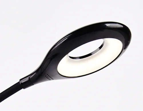 Настольная лампа LED DE562 Ambrella light чёрная 1 лампа, основание чёрное металл в стиле хай-тек современный  фото 4