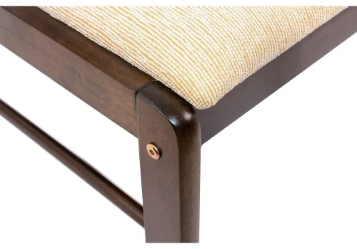 Деревянный стул Camel dirty oak / beige 1991 Woodville, бежевый/ткань, ножки/дерево/коричневый, размеры - ****405*430 фото 7