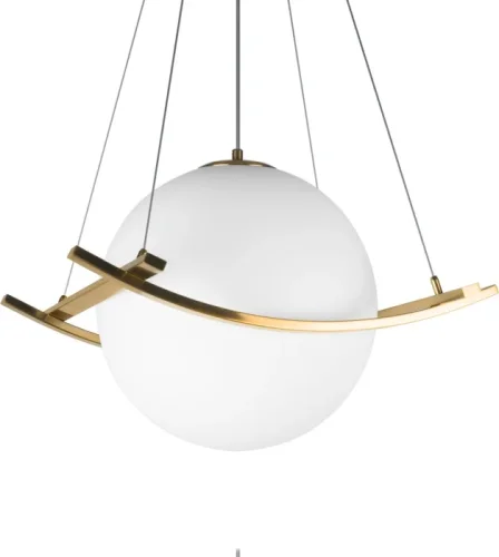 Светильник подвесной Swing 10424/300 LOFT IT белый на 1 лампу, основание бронзовое в стиле современный фото 4