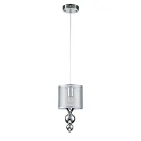 Светильник подвесной 1130/1S Escada серый 1 лампа, основание хром в стиле современный 