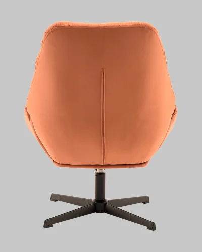 Кресло Оррелл терракотовый УТ000040106 Stool Group, терракотовый/велюр, ножки/металл/чёрный, размеры - *940****мм фото 3