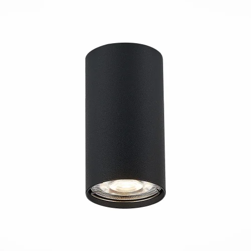 Светильник накладной Simplus ST110.407.01 ST-Luce чёрный 1 лампа, основание чёрное в стиле хай-тек современный круглый