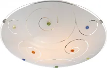 Светильник потолочный FULVA 40983-2 Globo белый 2 лампы, основание матовое никель в стиле современный 
