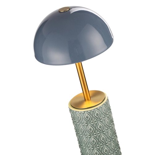 Настольная лампа LED Lulu 5452/5TLA Odeon Light синяя на 1 лампу, основание латунь синее керамика металл в стиле классический современный аккумулятор фото 6