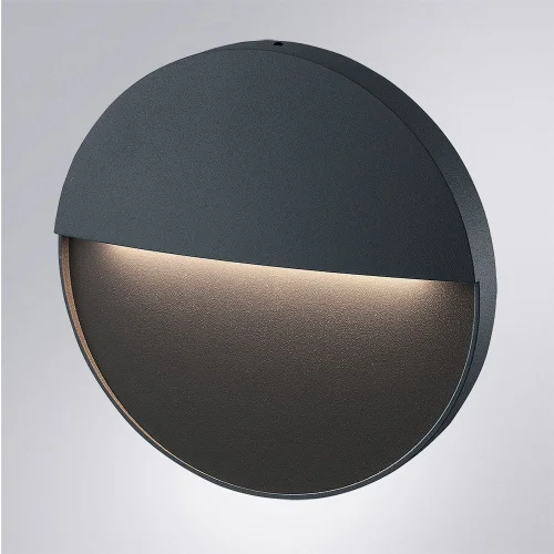 Настенный светильник LED уличный Piazza A3521AL-1BK Arte Lamp уличный IP65 чёрный на 1 лампу, плафон чёрный в стиле хай-тек современный LED фото 3 Настенный светильник LED уличный Piazza A3521AL-1BK Arte Lamp уличный IP65 чёрный на 1 лампу, плафон чёрный в стиле хай-тек современный LED фото 3