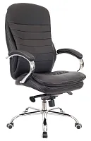 Кресло руководителя Valencia M Экокожа Черный EC-330-2 PU Black Everprof, чёрный/экокожа, ножки//, размеры - 1200*1260***660*