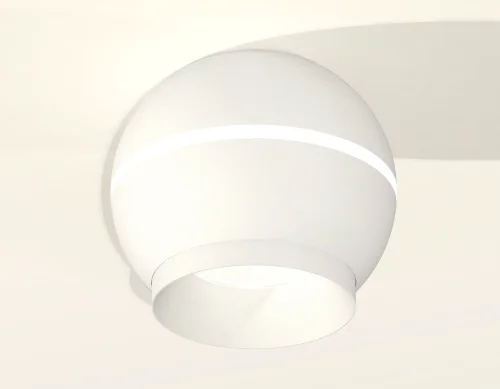 Светильник накладной Techno spot XS1101010 Ambrella light белый на 1 лампу, основание белое в стиле современный круглый фото 2