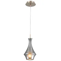 Светильник подвесной Forma 808018 Lightstar серый 1 лампа, основание бежевое в стиле арт-деко 
