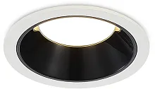 Светильник точечный LED ST755.438.07 ST-Luce чёрный на 1 лампу, основание белое в стиле современный 