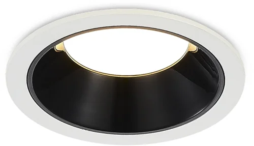 Светильник точечный LED ST755.438.07 ST-Luce чёрный на 1 лампу, основание белое в стиле современный 