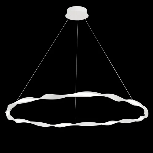 Люстра подвесная LED Madagascar 6570 Mantra белая на 1 лампа, основание белое в стиле современный кольца фото 2
