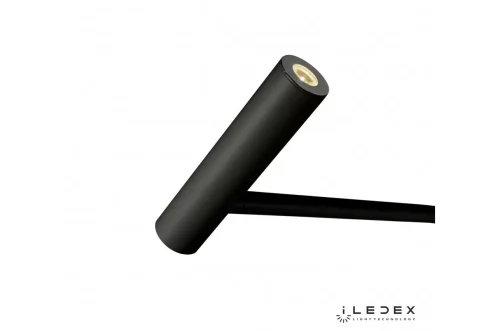 Торшер LED Telescope 7009/1F BK iLedex чёрный на 1 лампу, основание чёрное в стиле современный хай-тек фото 3